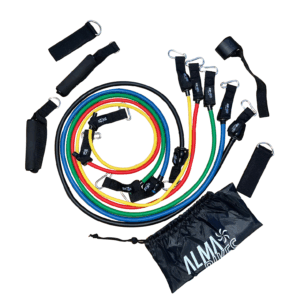 Bandas Elásticas Alma Bikes Kit Elite 11 Piezas Combinables Multicolor Según Nivel De Resistencia