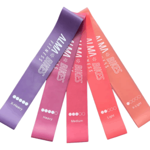 Set 5 Bandas Elásticas Circulares -Bandas Loop fucsia