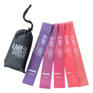 Set 5 Bandas Elásticas Circulares -Bandas Loop fucsia